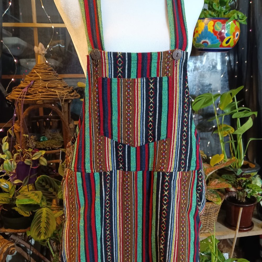 Overall mini dress